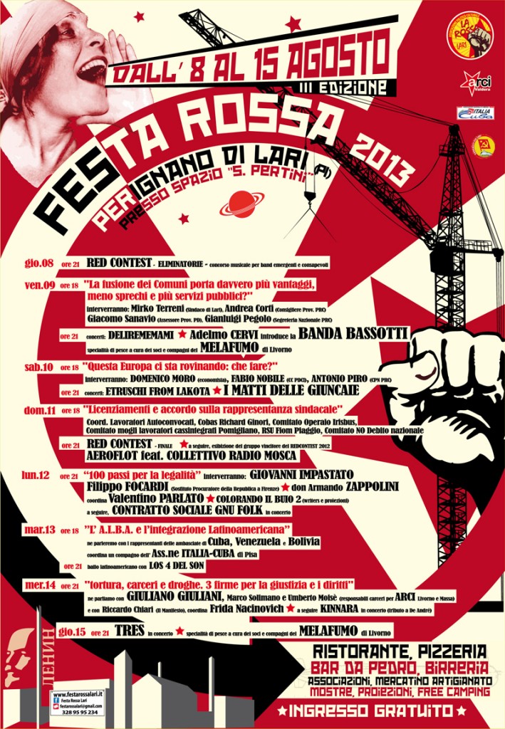 Manifesto Festa Rossa 2013